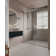 56" - 60" W x 78" H Soft Closing Frameless Double Sliding Shower Door with 3/8" Clear Tempered Glass