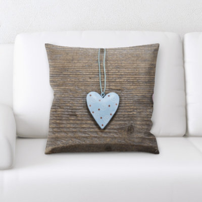 Faux Leather Throw Pillow