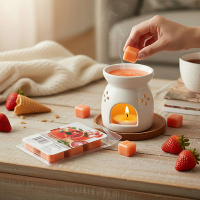 Haight 6Pk Scented Wax Melts Blood Orange Bellini - Set Of 6