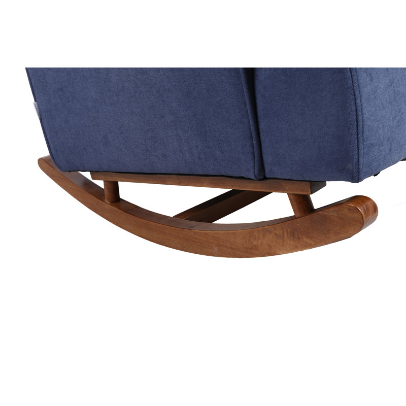 Chaise berçante Abhimanyu, Tissu gris pâle
