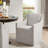 Raanan Polyester Upholstered Back Armchair Dining Chair
