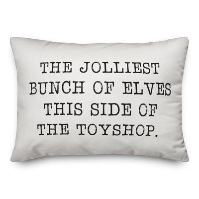  Jolliest Bunch of Elves Lumbar Pillow Cover