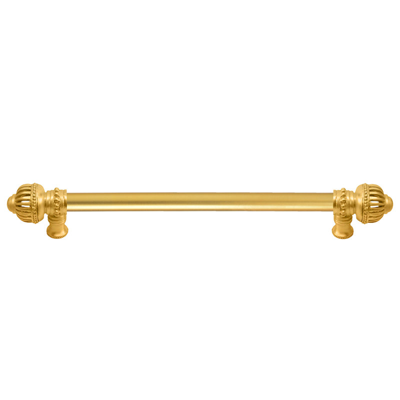 Cricket Cage with 5/8 smooth centre long pull large finial, 18", Gold