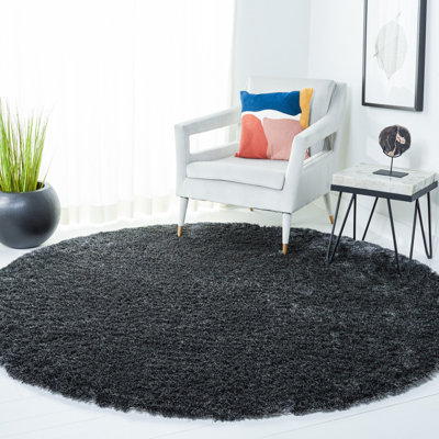Jewell Handmade Tufted Dark Gray Area Rug
