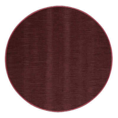 Machine Washable Solid Brown Area Rug