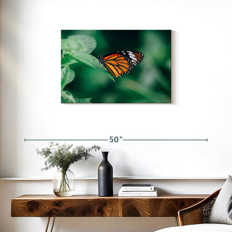 Brampt Orange Butterfly, 20" H x 30" W