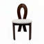 Chaises de salle à manger rembourrées en bois massif Teddy