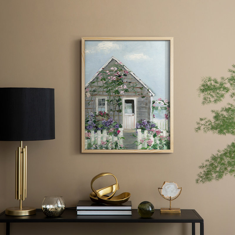 Coastal Cottage I, reproduction encadrée - bois massif, Naturel, H 11 po x l 9 po