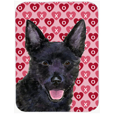 Caroline's Treasures Valentine Hearts Australian Kelpie Hearts Love and Valentine's Day Glass Cutting Board