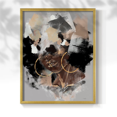 Afro Pop Framed Print - Solid Wood