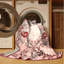 Tapis abstrait rose et moderne lavable à la machine Alexa Valentines - reliure rose-90014922