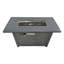 Table de foyer d'extérieur en acier avec couvercle H 25 po x l 42 po Living Source International