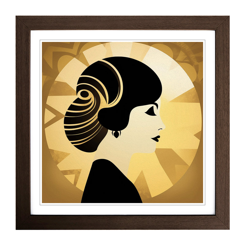 Single Picture Frame Print on Wood, Walnut