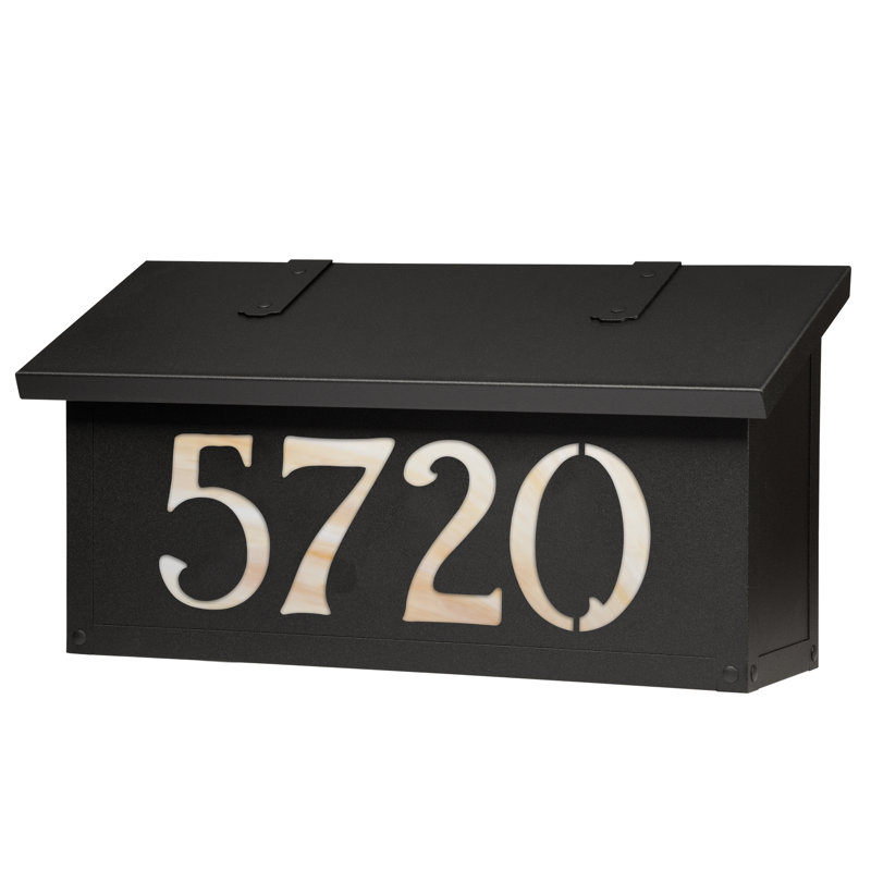 Boîte aux lettres murale classic, Oui, Noir texturé