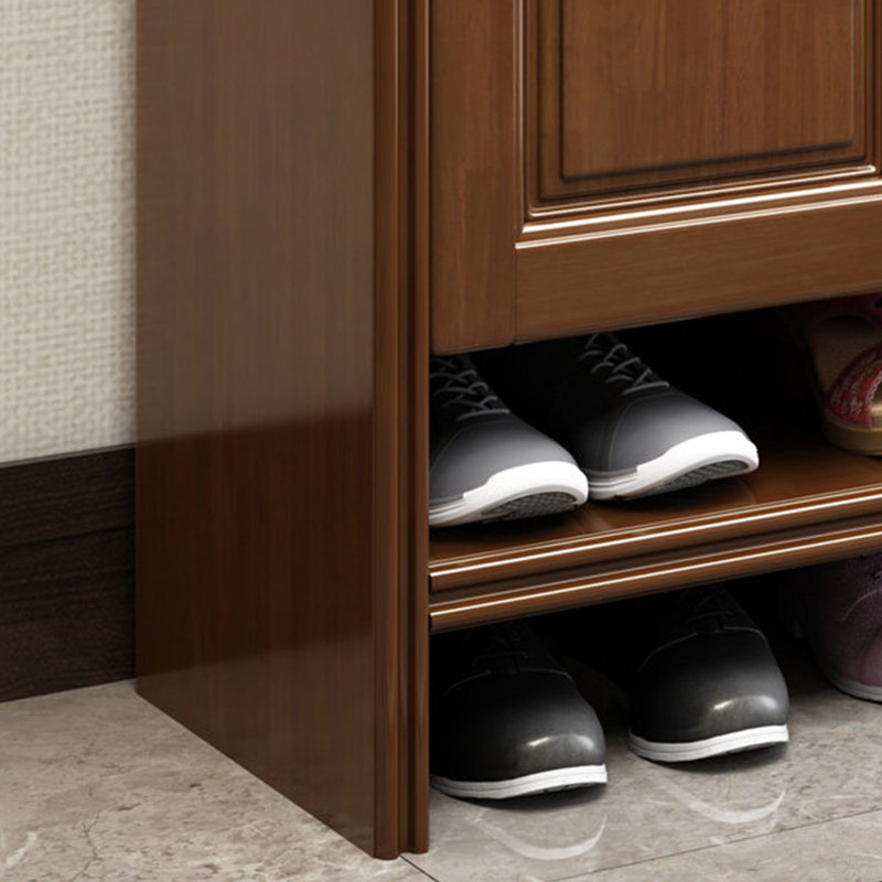 Rangement pratique pour chaussures, Bois brun foncé