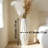 Tall White Ceramic Floor Vase, 24 Inches Modern Minimalist Decorative Vase for Flowers, Large Standing Vase for Living Room Entryway-1033366202