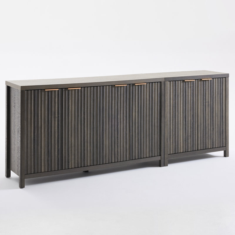 219cm Sideboard , Midnight Oak