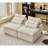 Corduroy Modular , Beige, 6, Armrest-, Foam Padding, Diy Layout, Neck And Lumbar Pillows For A Cozy Ambience No Assembly Hassle Fabric, 6 Seats, Combinations, Beige Color-1152478036-1247353293