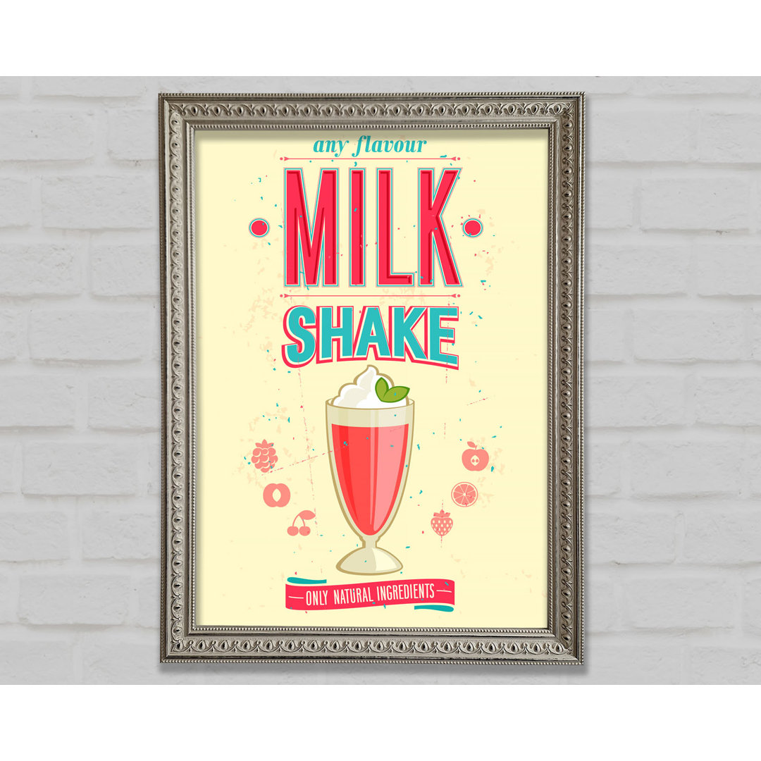 Milk Shake Gerahmter Druck