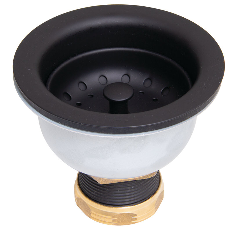 Drain d'évier de cuisine Basket Strainer, Noir mat