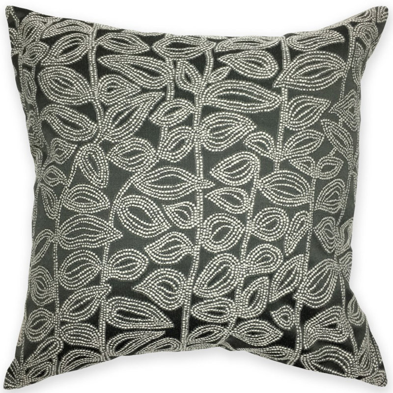 Housse de coussin carrée en Citrine Heartfield/insert, Gris