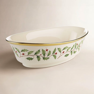 Holiday Porcelain Vegetable Bowl