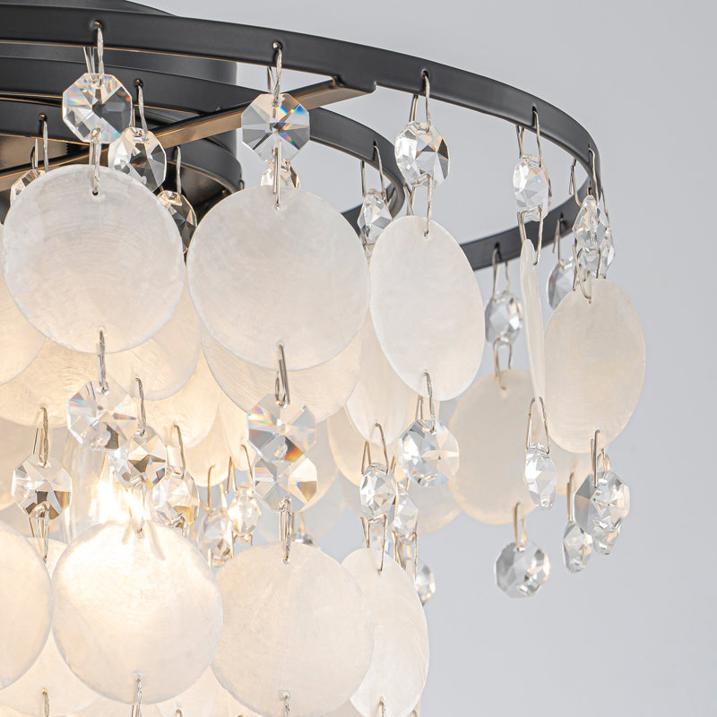 Plafonnier encastré 3 lumières, Noir mat