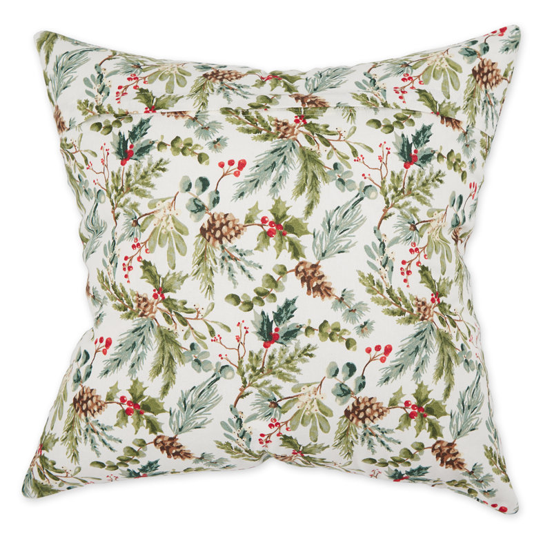 ASST HOLIDAY HOLLY PRINT ET BANDES D'OREILLES 18X18 / 4