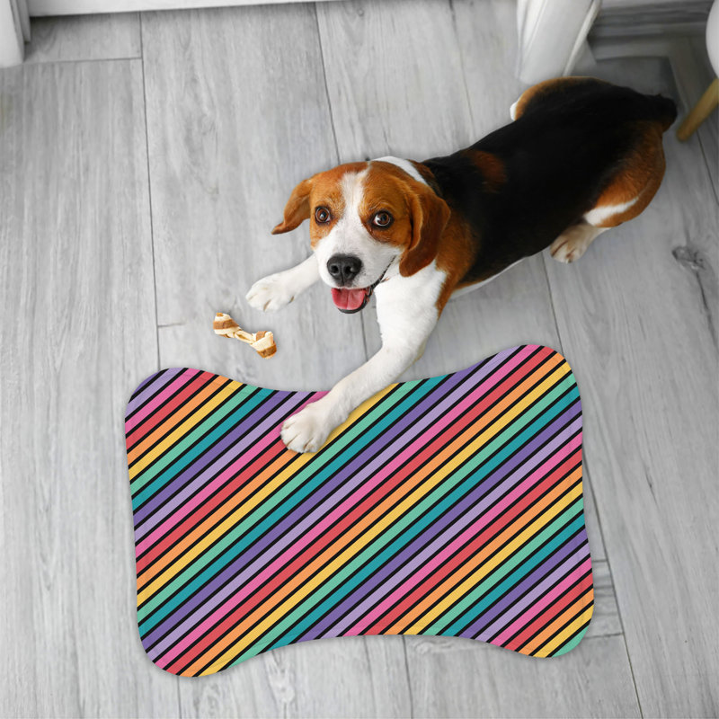 Tapis d'alimentation en forme d'os 1 pièce Hue Petal