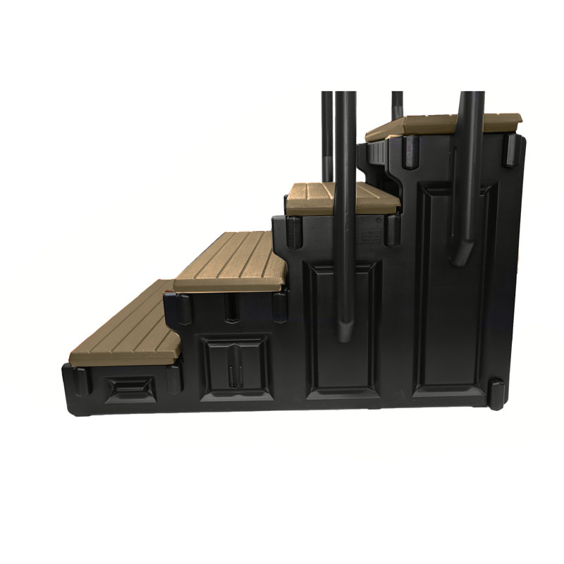 Portobello 4-Step Plastic Spa Steps with Handrails