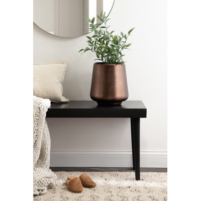 Pot de fleurs d'intérieur rond en métal Portell