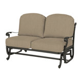 Florence Outdoor Loveseat Glider with Sunbrella Cushions