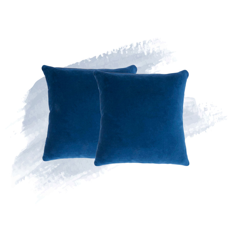 Haitley Throw Pillow Cover, Navy Blue