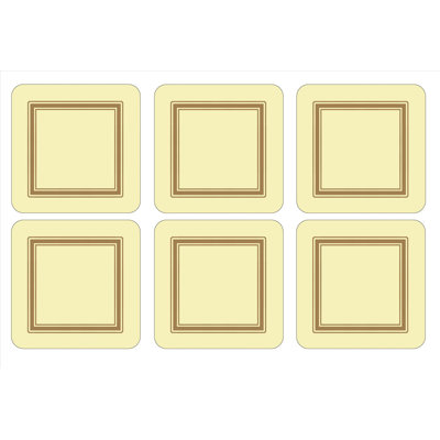 Pimpernel Classic Coasters 4"X 4"