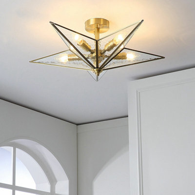 Lustre rétro 5 lumières