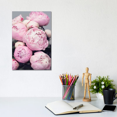 Pink Peonies by Sisi & Seb - Wrapped Canvas Gallery-Wrapped Canvas Giclée