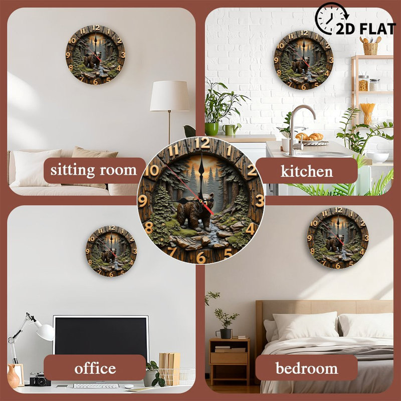Horloge Bear Forest
