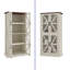 Armoire de cuisine de 65,55 po, grande armoire de rangement multifonctionnelle avec porte en verre transparent Aliciana