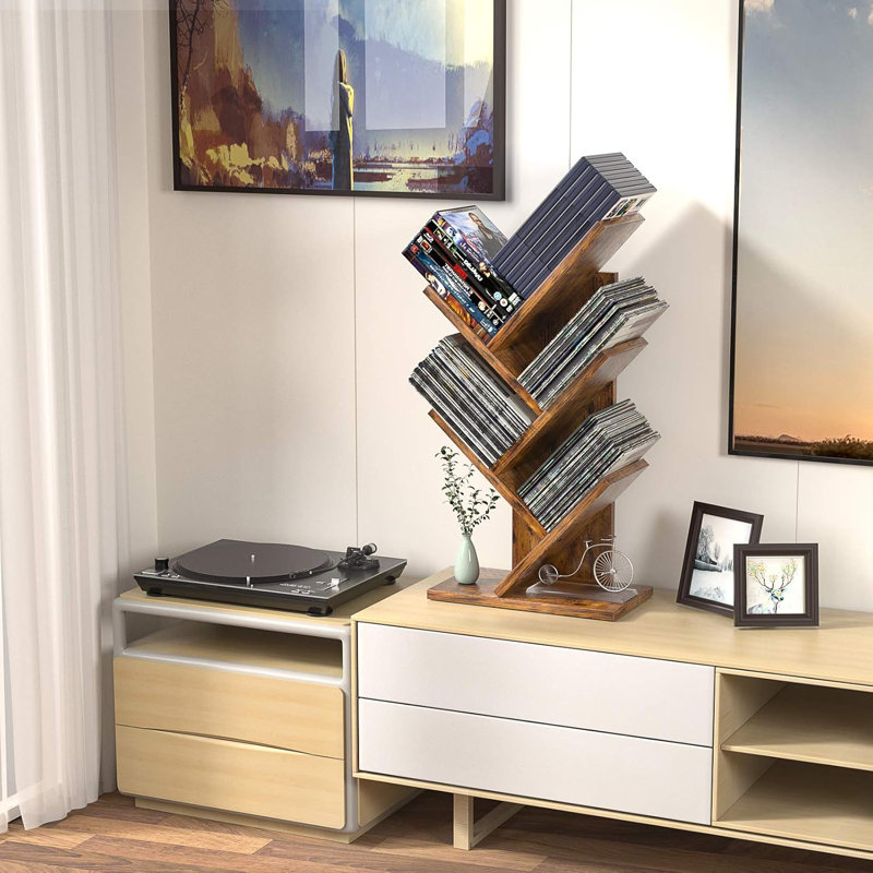 Daretta Bookcase, Rustic Brown