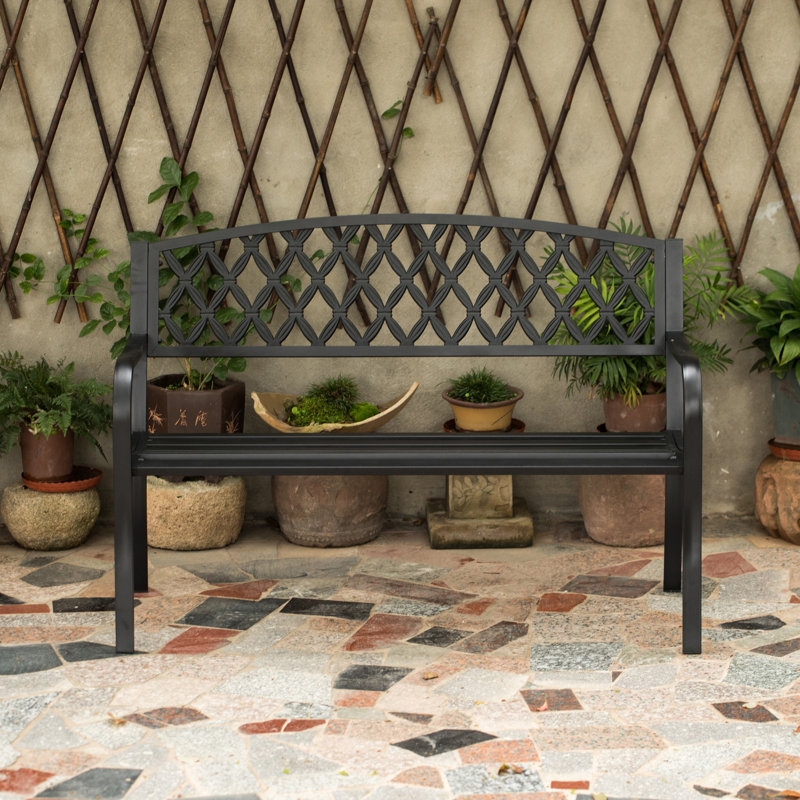 Barty Metal Outdoor Bench