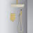 Ceiling Mounted Shower System Combo Set With Handheld And 10"Shower Head-117993036
