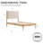 Besan Solid Wood Boucle Upholstered Headboard Bed Frame-990928468-947131105