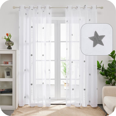 Quantae Semi Sheer Curtain Pair