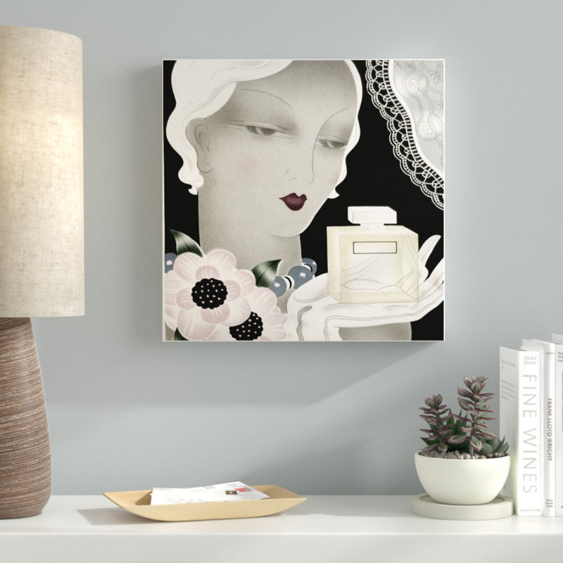 «Art Deco Flapper Color» par Vintage Apple Collection - reproduction d'annonce sur toile, H 14 po x l 14 po x P 2 po