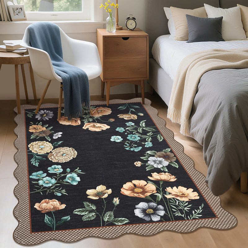 Tapis Farmhouse Floral, Rectangle 5' x 7'
