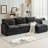 4 Piece Upholstered L Shaped Sectional Sofa-1367175786