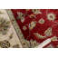 Tapis rouge et ivoire noué à la main de haute qualité