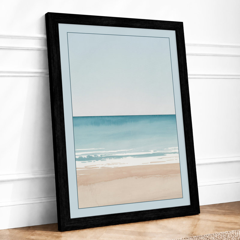 Calm Horizon Coastal - Print, A1 - 84.1 x 59.4 cm, Black