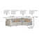 Durango Pewter Modular Sectional