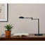 Ruppe 16" Black Metal Swing Arm Desk Table Lamp With Black Shade-767960379